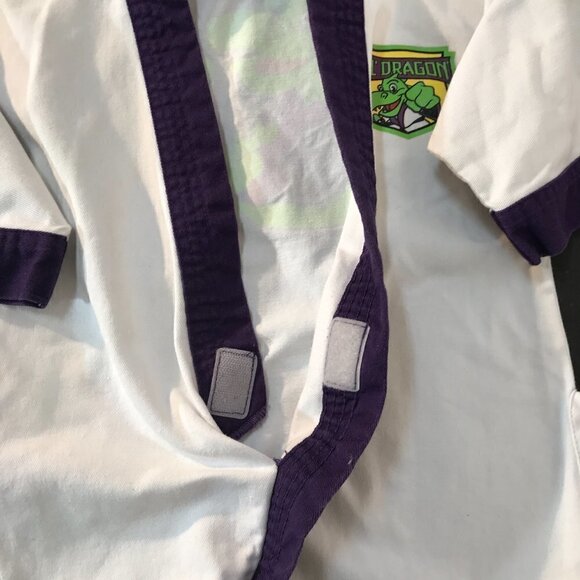 CENTURY MMA Karate Athletics Sports White Purple Kids Jacket Gi - Picture 8 of 10